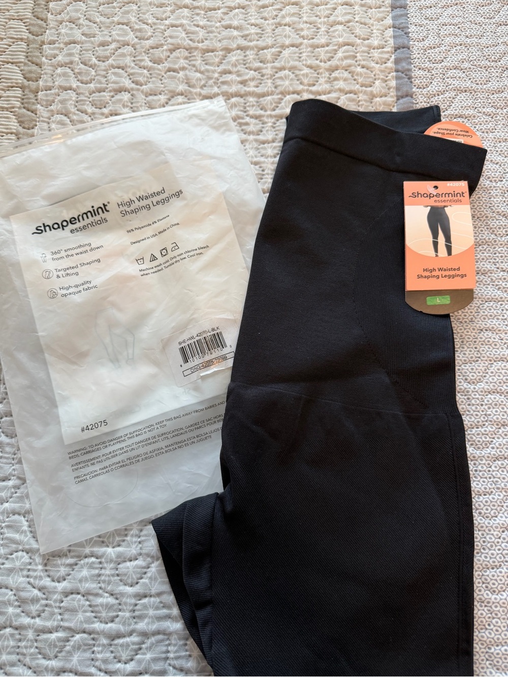 Women's High-Waisted Black Shaping Leggings